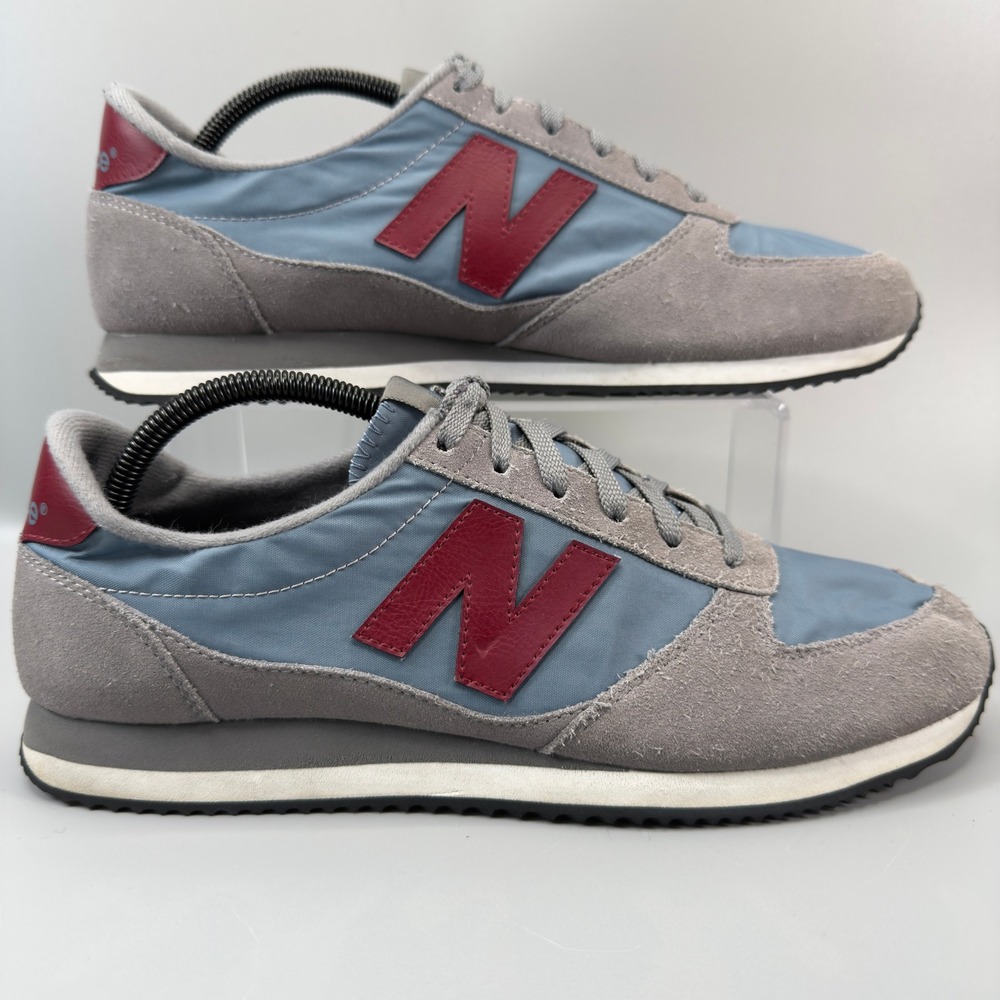 New‎ Balance 720 Sample Mens 9.5 9 1/2 D Retro Sneaker Blue Gray Red Nylon Suede